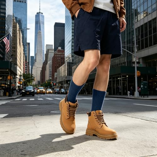 Image of WANDER Merino Wool Crew Socks 3 Pairs Lightweight Cushion Boot Sock | Breathable, Moisture-wicking, Temperature Control, Odor-control, Anti-blister, Light Hiking Running, Everyday