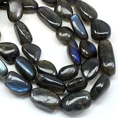 Labradorite nuggets bleu perles de lithothérapie pour création bijoux