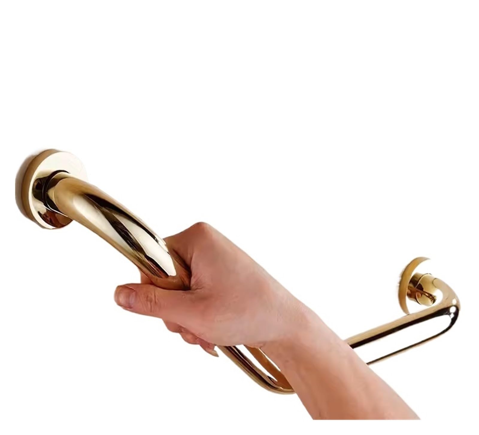 Barra de seguridad for ducha con ángulo de 135 grados, antideslizante, for personas mayores con discapacidad(Gold)