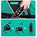 Tazauue 4 Wheels Cat Dog Stroller, One-Click Foldable PetStroller with Cup Holder, Breathable & Visible Mesh, Lightweight Travel Carrier for Medium Small Pets Outdoor Walk 1 Set