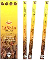 Kit 6 Incensos Indianos de Canela para Energia, Amor e Prosperidade