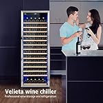 24 Inch Wine Cooler Refrigerator, 179 Bottles Professional Wine Cellars with Powerful Compressor,Quiet Operation and Elegant Design for The Wine Lovers - Image 2