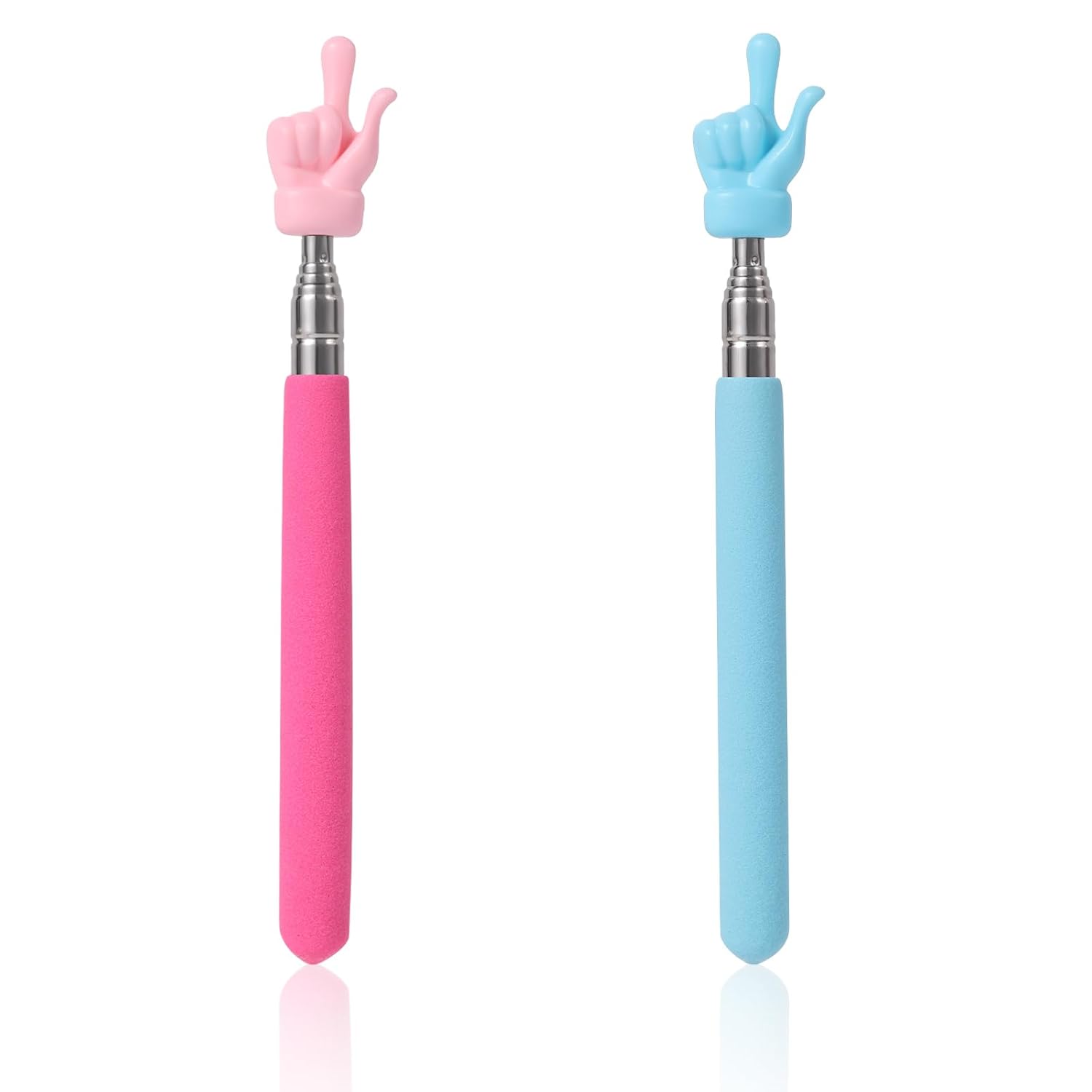 2pcs Teachers Pointer Sticks, Telescopic Teaching Pointer Hand Pointer