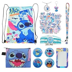 Kids Drawstring Backpack, Large Drawstring Backpack, Cartoons Gifts Set, Coin Purse, Lanyard, Bus Card Holder, Button Pins, Bracelets, Necklaces, Stickers, Keychains