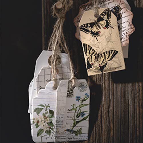Pacote de adesivos de scrapbook - Kit de suprimentos de adesivo de diário vintage, papel de scrapboo