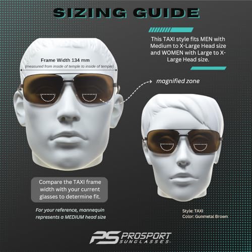 proSPORT Square Aviator Polarized Bifocal Sunglasses Readers Rectangle Fishing Driving Boating Metal Dark Grey Men Women3