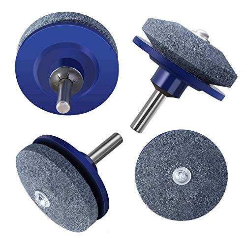 Lawn Mower Sharpener, BOOTOP Lawn Mower Blade Sharpener for Power Drill Hand Drill, Lawn Mower Sharpener Tool,Lawn Mower Blade Sharpener for Drill,Lawn Mower Sharpener Kit (4 Pack)