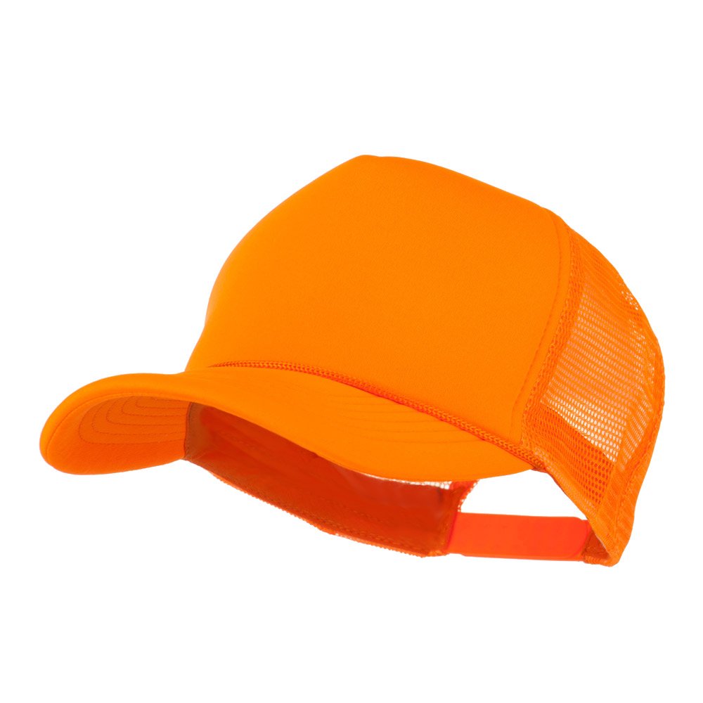 MGSummer Foam Mesh Trucker Cap - Aqua Grey, Neon Orange, One size