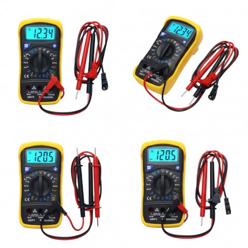 Image of MAS830L Digital multimeter for measuring AC and DC voltage, DC current and resistance with LCD display
