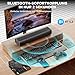 Soundbar for TV, 56W Speakers with Bluetooth 5.3/ARC/Optical/AUX Inputs – Wall Mountable Home Theater Surround Sound System Small Sound Bar for PC/Gaming/Projectors with 3 EQ Modes (Black) 1Pcs