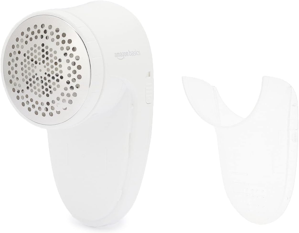 Amazon Basics Battery Operated Fabric Shaver for Lint and Fuzz Removal, Includes 2 Spare Blades, White - Image 4
