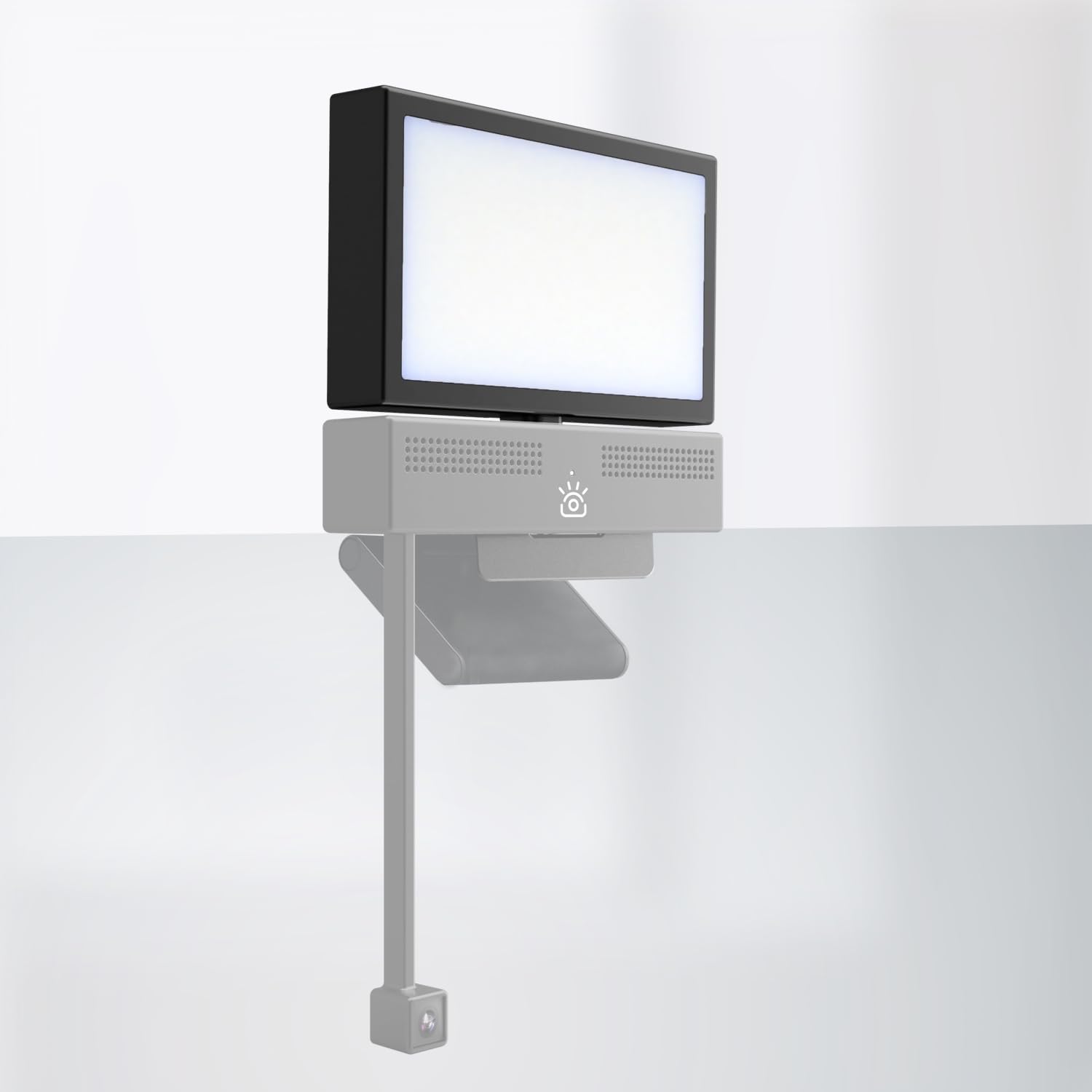 iContact SoftLight+, LED Streaming Light & Video Conference Lighting for iContact Camera Pro and ProXL, Edge-Lit Face Light with Adjustable Brightness & Color Temperature, USB or Camera Powered