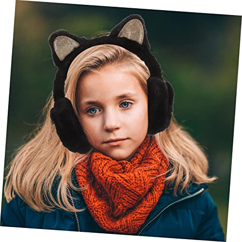 Winter Warm Earmuff Boys and Girls Cat Ear Covers Plush Ear Muff for Cold Weather3