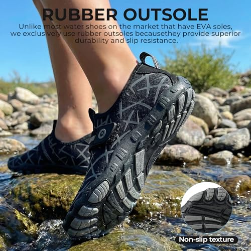 Image of SEEKWAY Barefoot Water Shoes for Kids - Wide Toe Box and Quick-Dry Sand Shoes Toddler for Hiking Swim Beach Pool Kayak Sport Accessories, Camping Essentials Must-Haves for Boys Girls Sizes