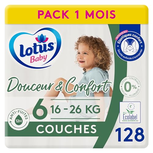 Couches Taille 6 Lotus Baby Douceur pour accompagner les premiers pas de votre enfant