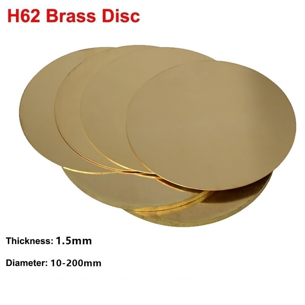 Solidi Dischi in ottone vuoti, Disco in ottone H62 1,5 mm x 10-200 Incisione a mano(1.5MM*120MM)