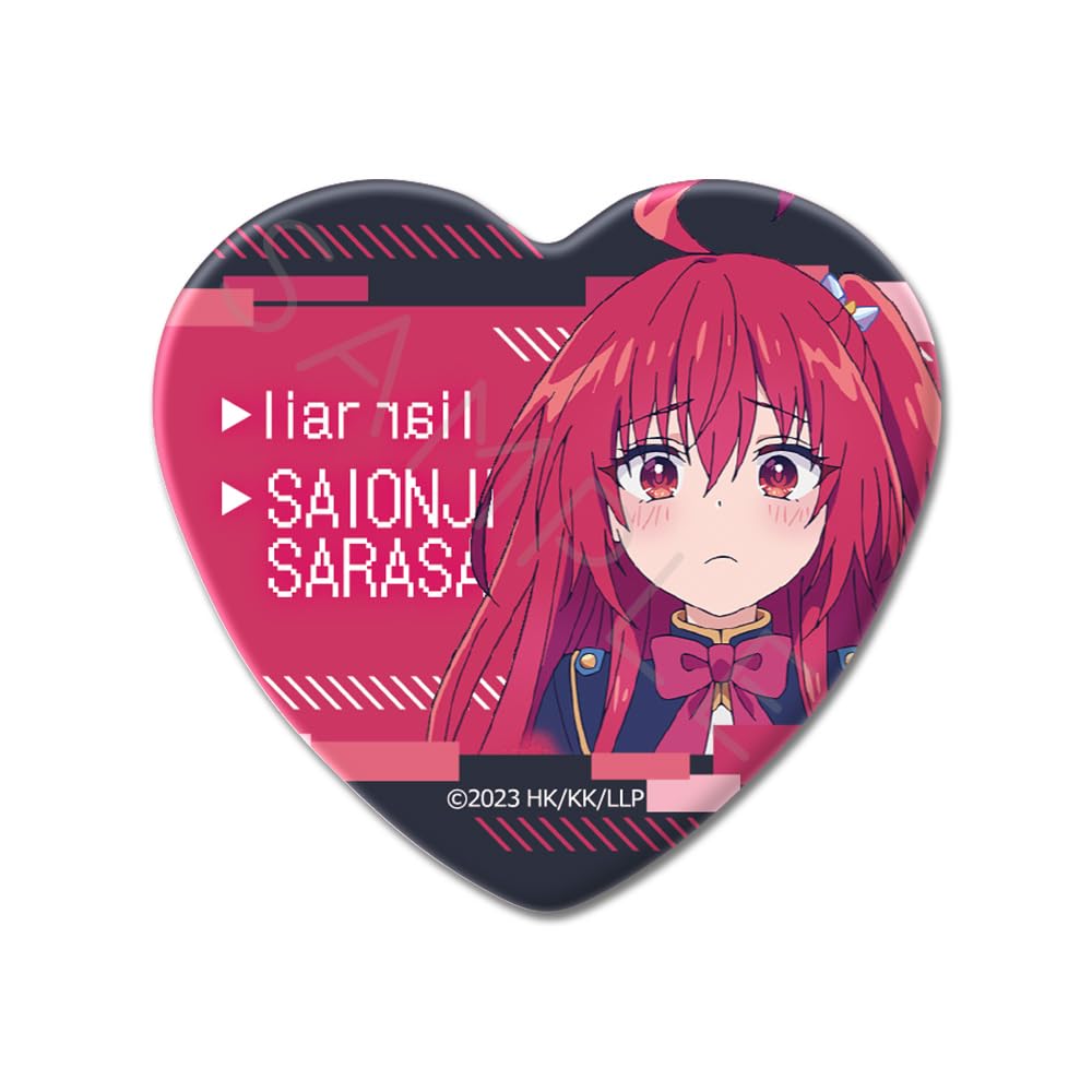 激レア　彩園寺更紗 ハート型缶バッジ ライアー・ライアー Amazon | TVアニメ『ライアー ライアー』 彩園寺更紗 ハート型缶バッジ