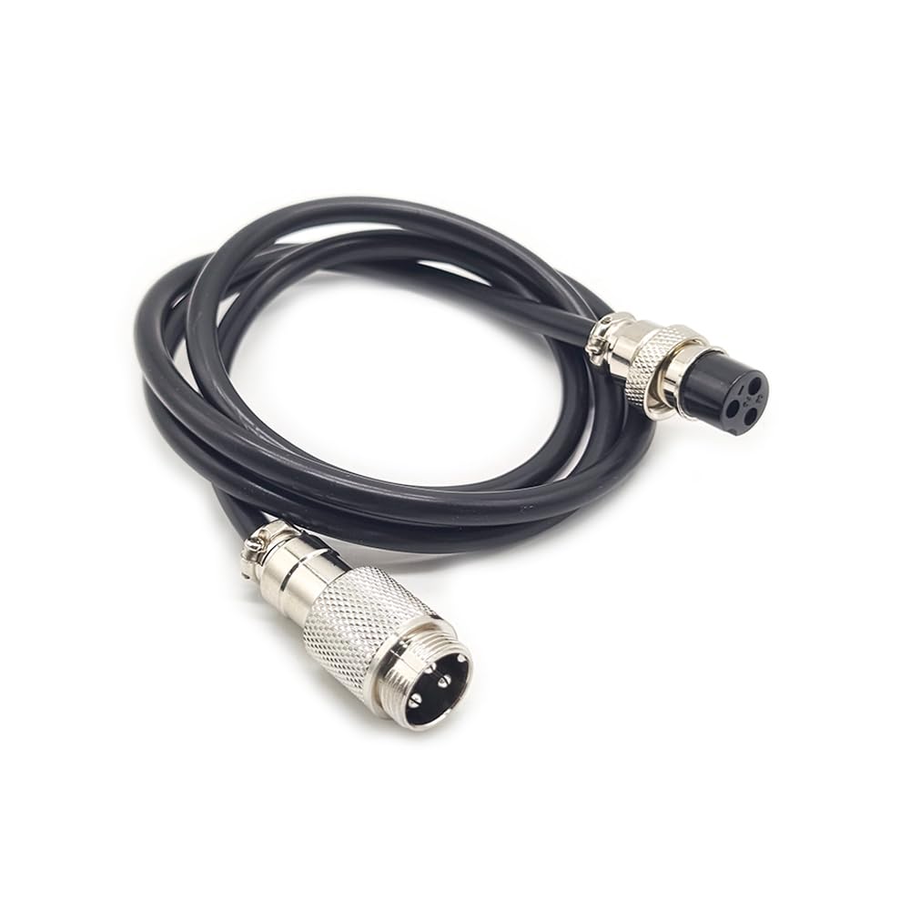 10 unids GX16 3 pines cable cable cable enchufe de aire macho a hembra aviación conector conjunto de cables 1 m