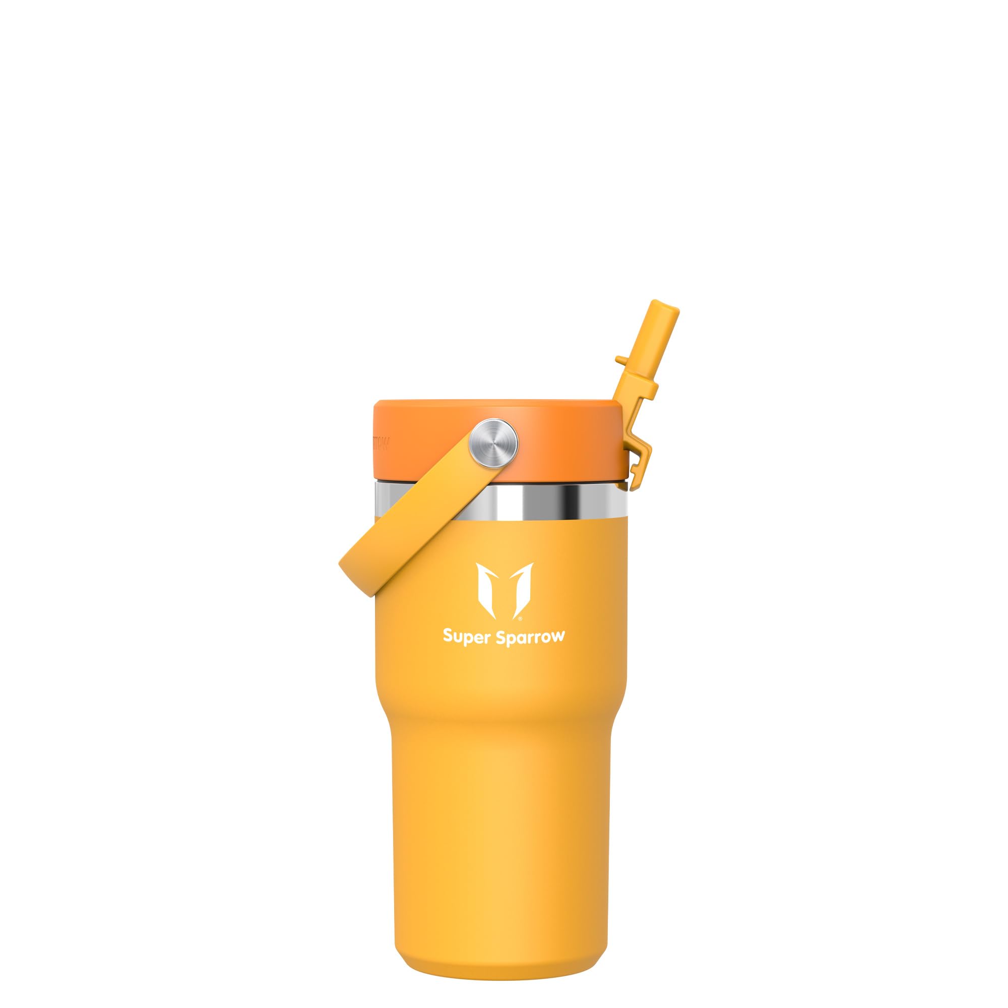 Sparrow Stainless Steel Drinking Bottle - Twistpath Thermos Flask with Flex Straw Lid - 900 ml - BPA-Free Thermal Mug  Leak-Proof Thermos Flask - Compatible with Standard Car Drink Holders