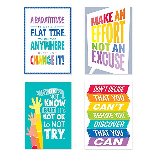 Creative Teaching Inspire U Painted Palette 4-Posters (4 Pack) (Room Displays and Decoration)