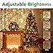 MAGGIFT 304 LED Curtain String Lights, 9.8 x 9.8 ft, 8 Modes Plug in Fairy String Light with Remote Control, Christmas, Backdrop for Indoor Outdoor Bedroom Window Wedding Party Decoration, Warm White