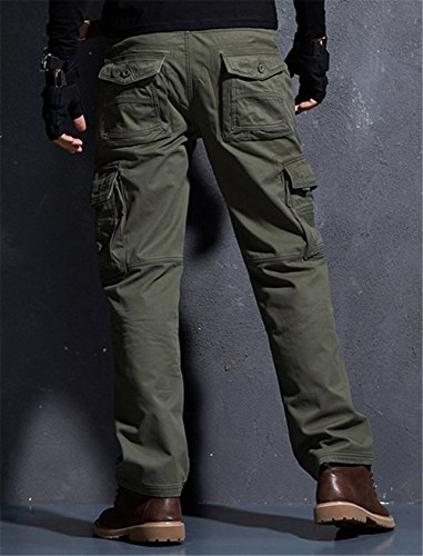 Yollmart Men's Cargo Pants Wild Camo Hunting Combat Trousers Outdoor Pants2