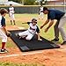 Doublehorse Baseball Sliding Mat -10x3.6 FT Available Portable Black Lightweight for Softball Training Exercise Cushion Yoga Fitness Use for Outdoor Indoor Gym Home Multiple Sites Adult Women Youth