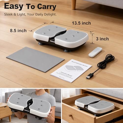 Plataforma vibratoria para ejercicio, mini plataforma vibratoria para drenaje linfático y pérdida de peso, 1 pieza miniatura 7