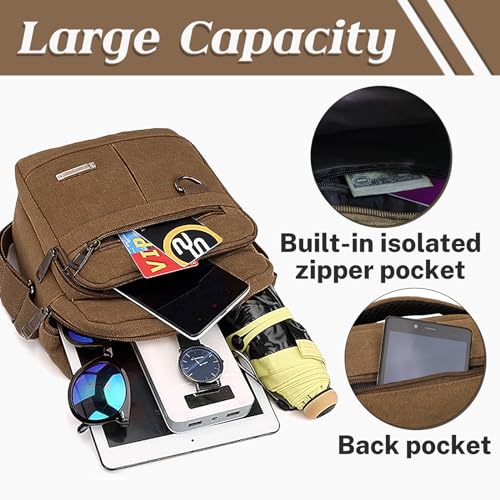 WisePoint Vintage Canvas Crossbody Bag
