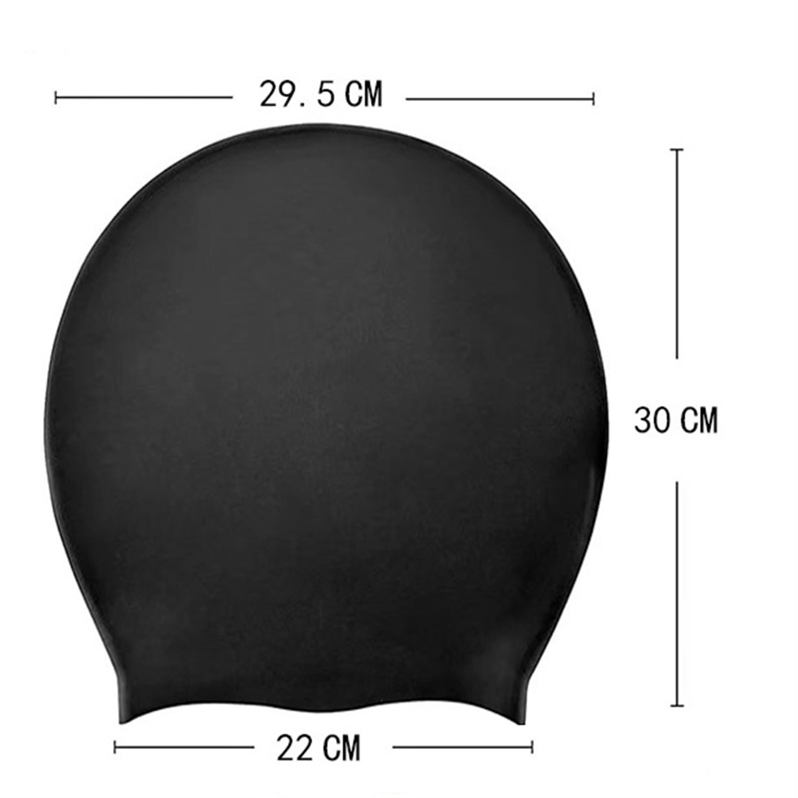 Bonnet de bain en silicone extra large pour cheveux longs tressés imperméable pour femmes, hommes, femmes (rose rose)