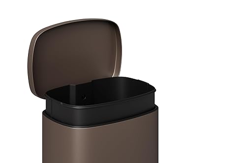 Miniatura 7 de Garvee Juego combinado de botes de basura de metal de 13 galones (50 L) y 2.6 galones (10 litros), bote de basura inoxidable con tapa, cubo de