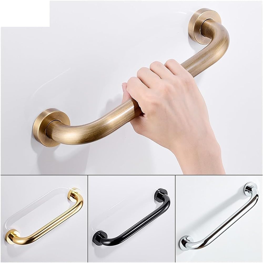 BLUEZY Maniglione da Bagno, Maniglione Bagno Disabili Maniglia Doccia, Maniglione Doccia per Anziani, Maniglie per Bagno, WC, Corridoio, Hotel, Pubblico D,50cm