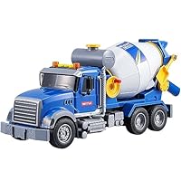 Cement Mixer Toy Truck for Boys,Large Construction Toys with Lights & Sounds,Mixer Car Toy Truck for Age 4-7