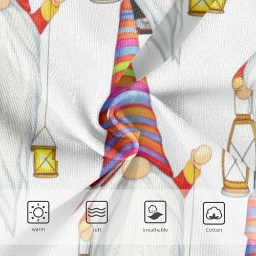 Toddlers Underwear Floral 2t Cotton Panties Little Girl Flower Briefs Kids Undies Whimsical Cute Gnomes White3