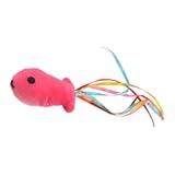 shlutesoy Pet Toy Bur-Free Scratch- Casual Funny Cat Plush Toy Cat Supplies, Multicolor