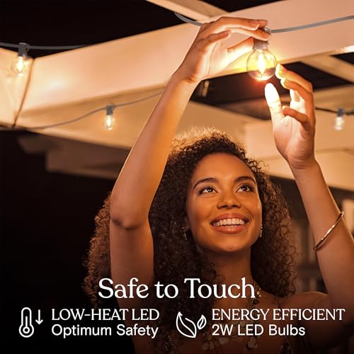 Brightech AMBIENCE WHT LED Pro Led String Lights - 26 Ft Commercial Grade Patio Lights Outdoor Waterproof thumb #3