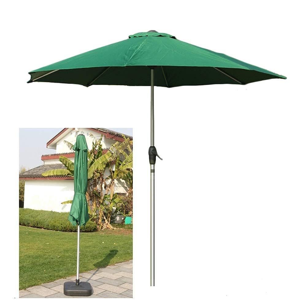 Paraguas grande de 9 pies con poste de aluminio libre de óxido para terraza 5