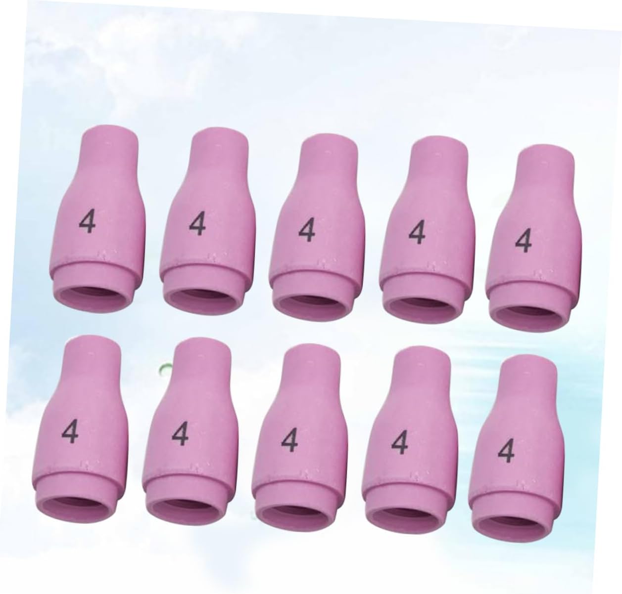 DOITOOL 30pcs Tig Welding Nozzles Ceramic Cups for Argon Arc Welding Compatible Series Low Burn-loss Easy to Use