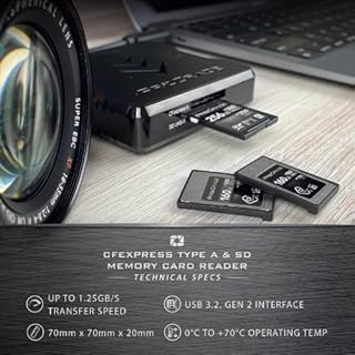 Lecteur de Carte à Double Emplacement CFexpress Type A et SDXC/SDHC UHS-II | USB 3.2 Gen 2 | par ProGrade Digital (PG09)