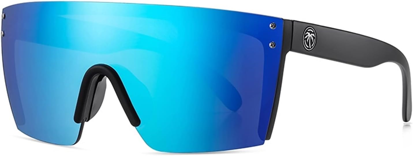 New Luxury Real Film Men Women Sunglasses Sports Heat Wave Sun Glasses For Cycling Goggles UV400 Conjoined Lens