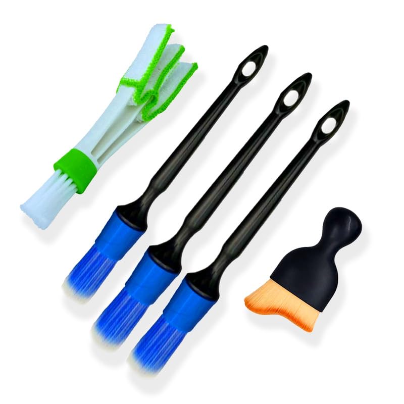 Caggo Premium Car Detailing Brush Set of 5 - for Car Cleaning, Car Wash Interior and Exterior Cleaning. Soft bristles, Multy Purpose Dashboard Cleaning, Ac Vent Cleaning & More (B0D574T5GF) Amazon Price History, Amazon Price Tracker