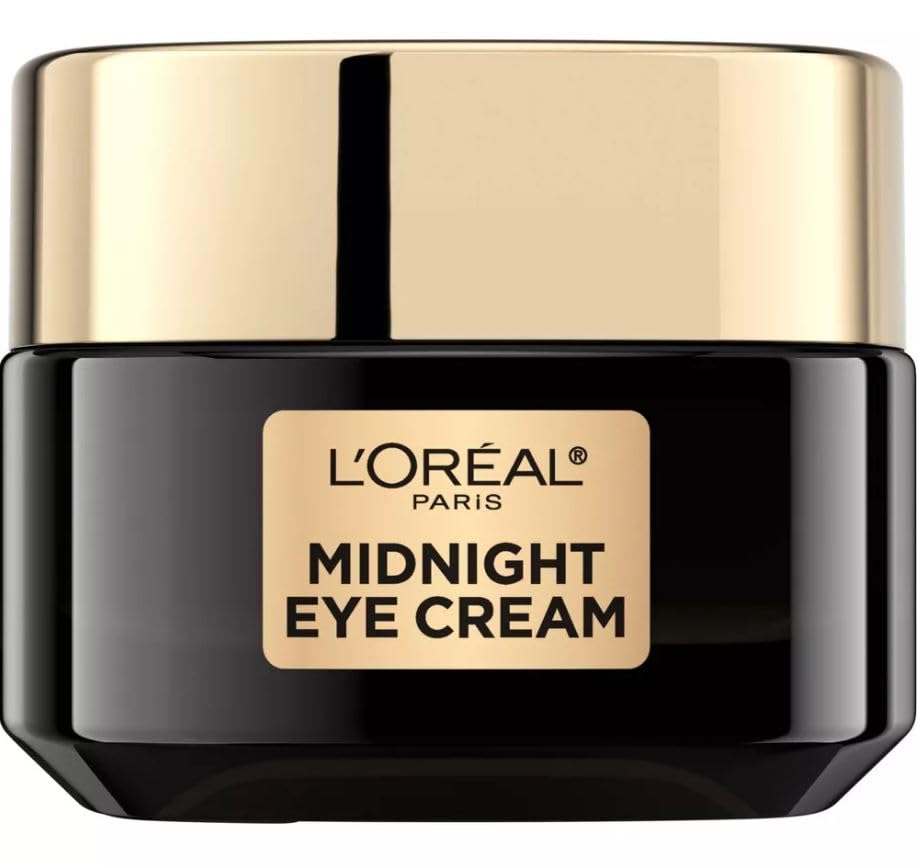 L'Oreal Paris Age Perfect Cell Renewal Midnight Eye Cream, Anti-Aging, Dark Circle Reduction, Wrinkle Reduction, 0.5 fl oz, Unscented, Cream, Lightweight, Moisturizing, Contains Vitamin E