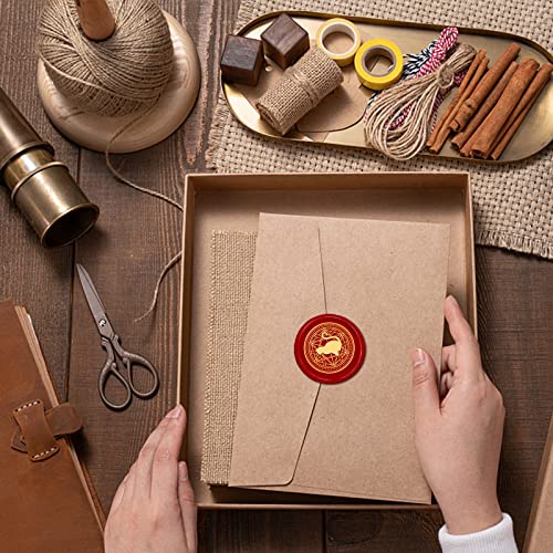 Craspire Cat Wax Seal Stamp Magic Circle Vintage Sealing Wax Stamps 30Mm Retro Wood Stamp Removable Brass Head For Wedding Invitations Envelopes Halloween Christmas Thanksgiving Gift Packing #TOP3