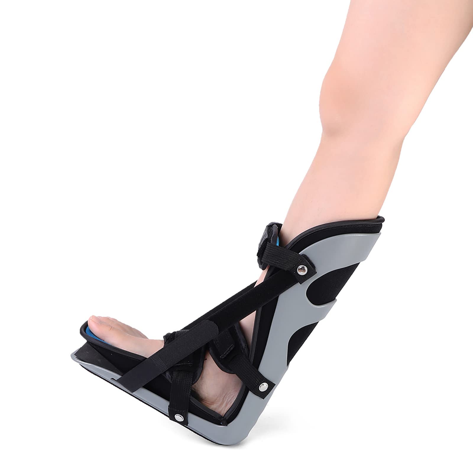 Bota para fracturas, férula estabilizadora de tobillo, férula nocturna ajustable unisex para fascitis plantar, órtesis para caída del pie, soporte de fijación para esguince de tobillo, soporte para