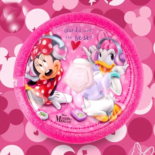 Image of Minnie Hover Football - LED Light-Up Air Power Indoor Soccer Ball with Soft Foam Bumper & Super Slide Feature, Safe Gliding Game for Girls, Pink Character Birthday Gift for Kids 3+