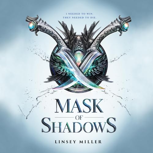 Diseño de la portada del título Mask of Shadows