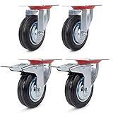 Tipo de producto: ruedas de transporte; Color: Plata/Negro; Rueda Diámetro (d): 85 mm; Capacidad de carga 50 kg por rollo