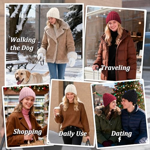 Gorro de Invierno para Mujer con Forro Polar Térmico miniatura 7