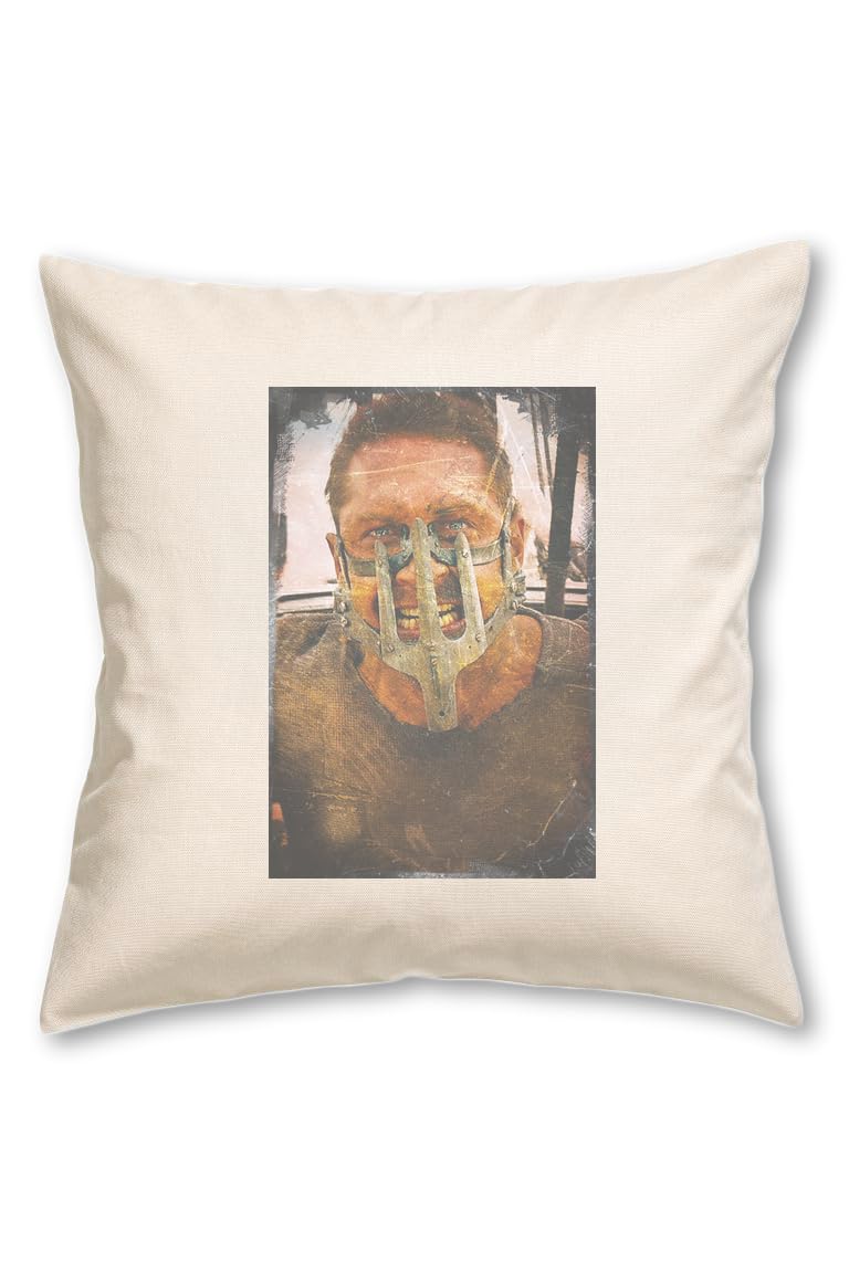 Jane Fraser Mad Max Fury Road With Mask Personalised Pillow Case| Cushion Cover With Printed Design| Custom Bed & Sofa Accessories| Home Decor Ideas 40 x 40 cm