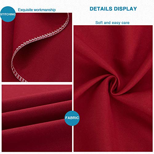FLXXIE 2 Pack Microfiber King Pillow Cases, 1800 Super Soft Pillowcases with Envelope Closure, Wrinkle, Fade and Stain Resistant Pillow Covers, 20x36, Wine Red